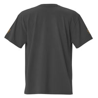 Embroidered Carded Cotton Oversized faded T-Shirt - Faded Black - GFIT SPORTS