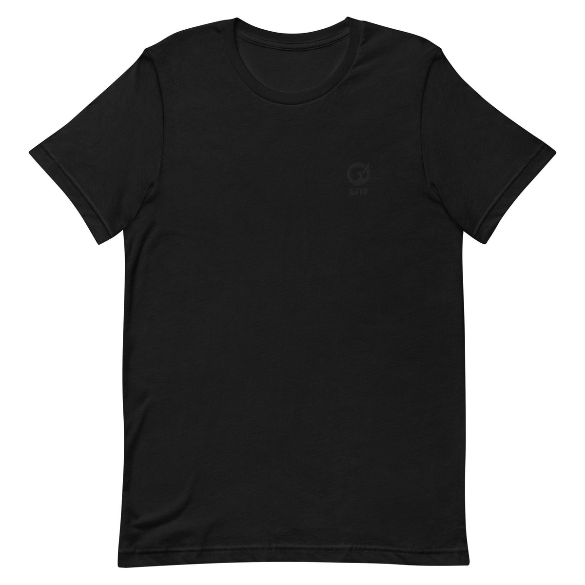 GFIT Logo Ring-Spun Cotton Unisex T-Shirt - Black - GFIT SPORTS
