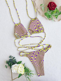 GFIT® Zebra Pattern String Bikini Sets - GFIT SPORTS