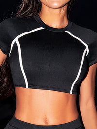 Women's Black Bikini Set - Designer Round Neck Swimwear - GFIT SPORTS