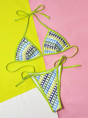 Women's Brazilian Micro String Bikini Set | Sexy Jacquard Swimwear - GFIT SPORTS
