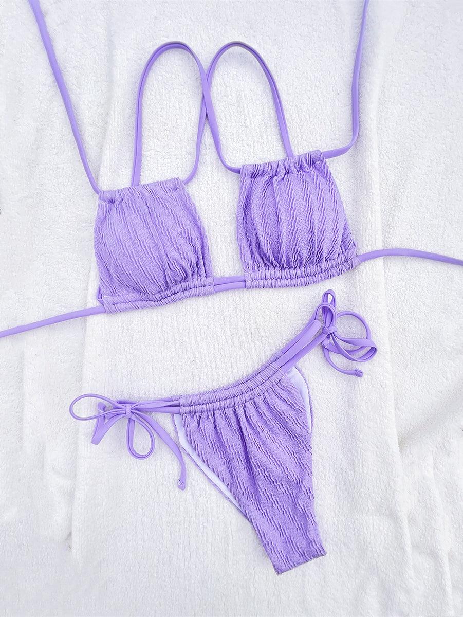Women's Jacquard String Bikini Set - Micro Bathing Suit - GFIT SPORTS