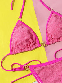 Women's Jacquard String Bikini Set | Sexy Beachwear for Women - GFIT SPORTS