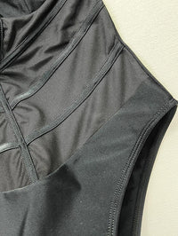 Women's Lace Bathing Suit- Sexy Black One-Piece Swimwear - GFIT SPORTS