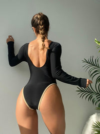 Women's Long Sleeve One Piece Swimsuit | Sexy Bathing Suit - GFIT SPORTS