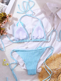 Women's Pink Micro String Bikini Set | GFIT | Beach Swimwear - GFIT SPORTS