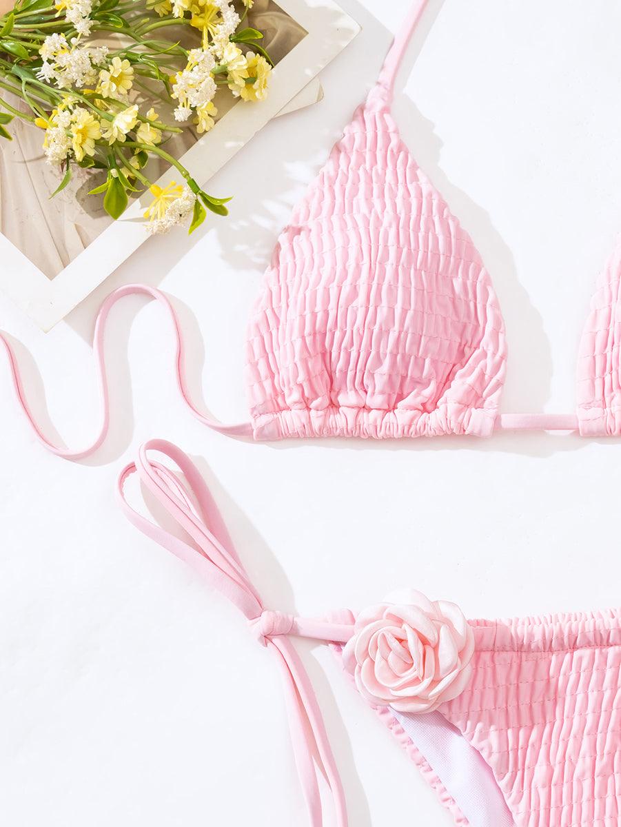 Women's Pink Micro String Bikini Set | GFIT | Beach Swimwear - GFIT SPORTS