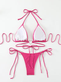 Women's Rose Red Bikini Set | Sexy Swimwear for Beach & Pool - GFIT SPORTS