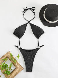 Women's Sexy Black One-Piece Swimsuit | Bikini Swimwear for Beach - GFIT SPORTS