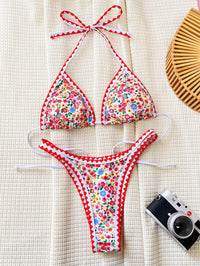 Women's Sexy Floral Bikini Set - Trend Red Bikini - GFIT SPORTS