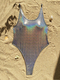 Women's Silver One Piece Swimsuit | Sexy Beachwear - GFIT - GFIT SPORTS
