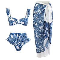 GFIT® High Waist Swimwear With Skirt Women Two-piece Dress - GFIT SPORTS