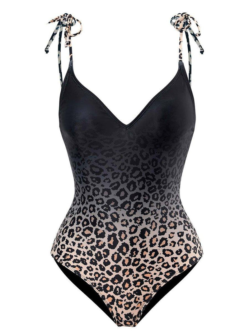 GFIT® Leopard Sexy One-Piece Swimsuit and skirt - GFIT SPORTS