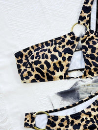GFIT® Leopard Single Shoulder Bikinis Set - GFIT SPORTS