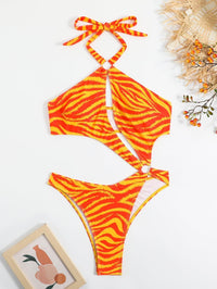 GFIT® New Sexy One Piece Tiger Stripe Swimsuit - GFIT SPORTS