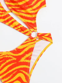 GFIT® New Sexy One Piece Tiger Stripe Swimsuit - GFIT SPORTS