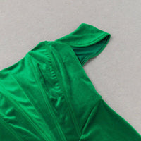 GFIT® Off Shoulder Short Sleeve Striped Maxi Bodycon Dress - GFIT SPORTS
