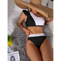 GFIT® One Shoulder Bikini High Waist Women's Swimsuits - GFIT SPORTS