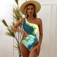 GFIT® Sexy Solid Color One Piece Tie Dye Bathing Suit - GFIT SPORTS