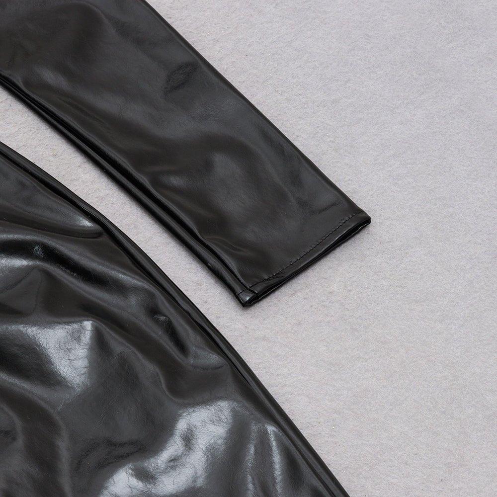 GFIT® Square Collar Long Sleeve Mini Exposed Waist Bodycon Dress - GFIT SPORTS