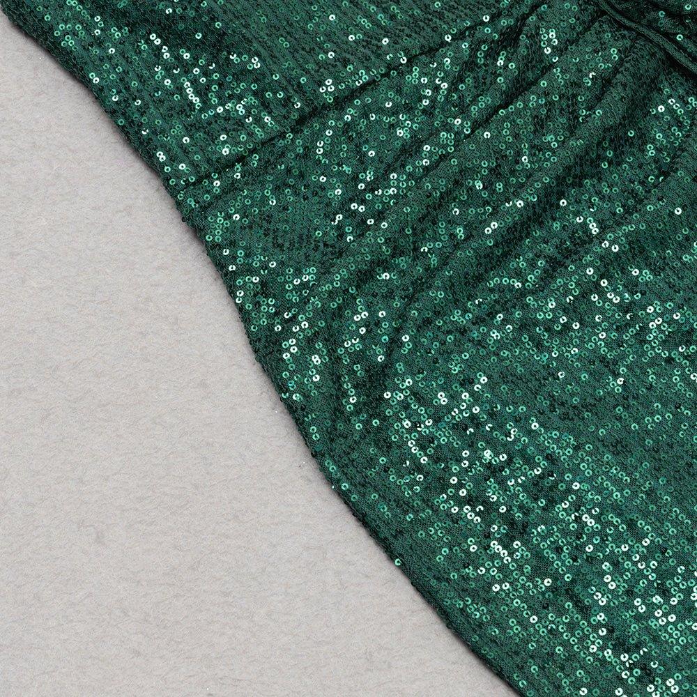 GFIT® Strapless Sleeveless Sequins Midi Bodycon Dress - GFIT SPORTS