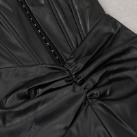GFIT® Strapless Sleeveless Slit Over Knee Bodycon Dress - GFIT SPORTS
