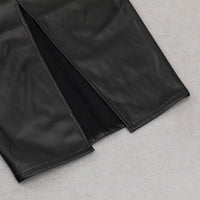 GFIT® Strapless Sleeveless Slit Over Knee Bodycon Dress - GFIT SPORTS