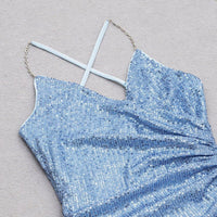 GFIT® Strappy Sleeveless Mini Sequins Bodycon Dress - GFIT SPORTS