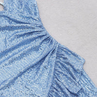 GFIT® Strappy Sleeveless Mini Sequins Bodycon Dress - GFIT SPORTS