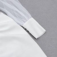 GFIT® V Neck Long Sleeve Lace Up Mini Bandage Dress - GFIT SPORTS
