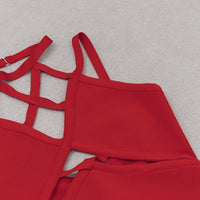GFIT® V Neck Sleeveless Hollow out Midi Bandage Dress - GFIT SPORTS
