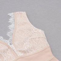 GFIT® V Neck Sleeveless Lace Up Mini Bandage Dress - GFIT SPORTS