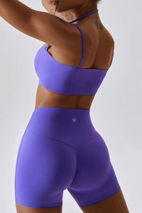 GFIT® Yoga Set Women's Gym Tops High Waist Shorts - GFIT SPORTS