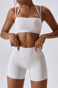 GFIT® Yoga Set Women's Gym Tops High Waist Shorts - GFIT SPORTS