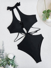 Sexy Black Lace One-Piece Swimsuit - GFIT SPORTS Women's Designer Swimwear - GFIT SPORTS