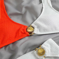 Shell Decoration Shoulder Bikini Sets - GFIT SPORTS