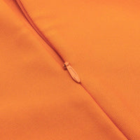 Strapless Sleeveless Orange Chain Midi Bandage Dress - GFIT SPORTS - GFIT SPORTS