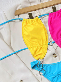 Tri-color One Piece Swimsuit - GFIT SPORTS