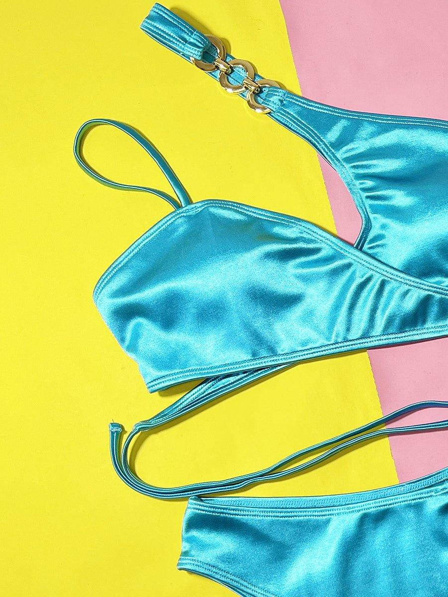 Women's Blue Sexy Bikini Set - GFIT Swimwear - GFIT SPORTS