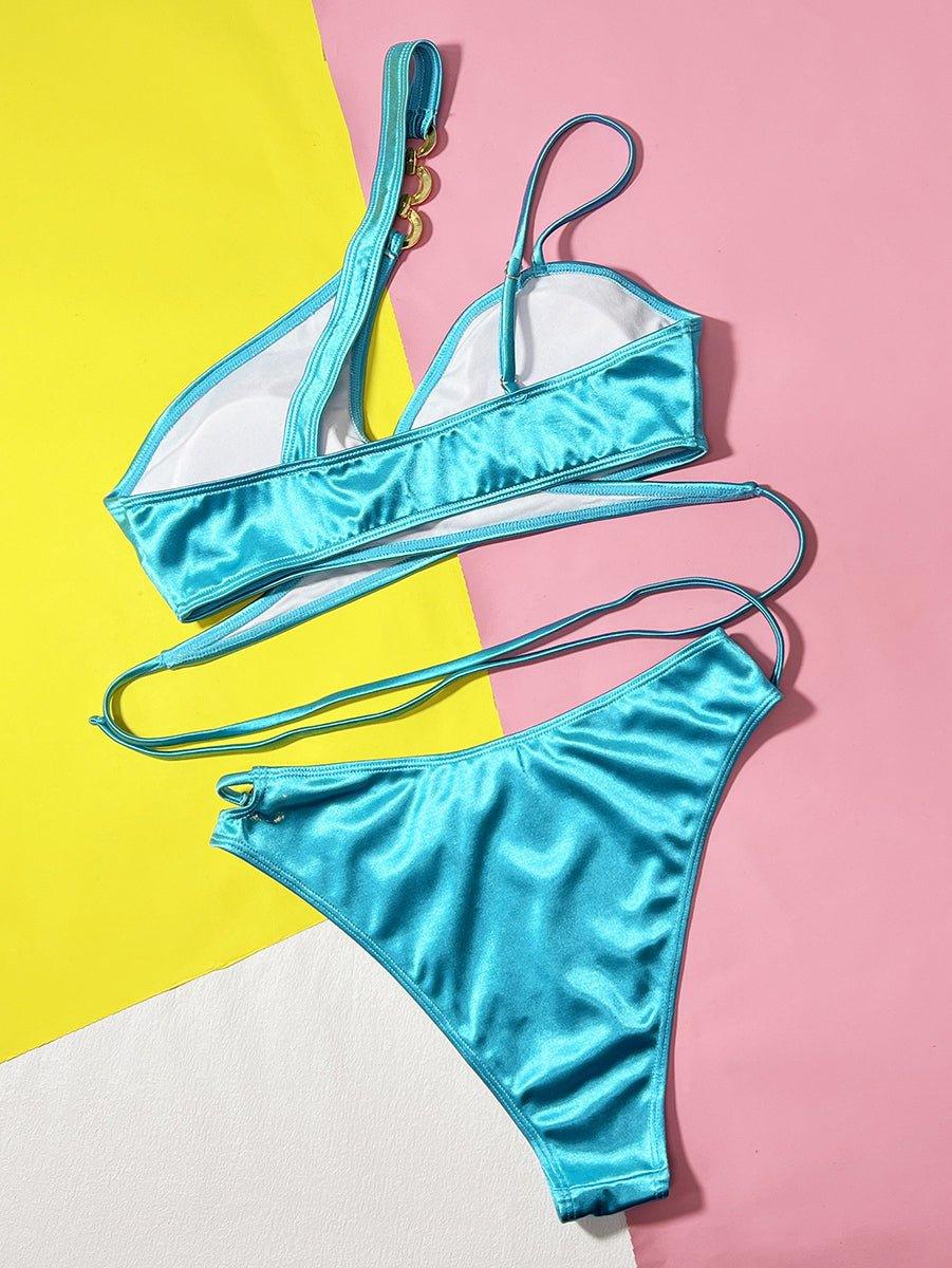 Women's Blue Sexy Bikini Set - GFIT Swimwear - GFIT SPORTS