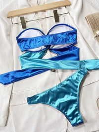 Women's Color Block Brazilian Bikini Set - GFIT Beachwear - GFIT SPORTS
