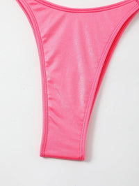 Women's Cute Pink Bikini Set - Sexy Two-Piece Swimwear for Beach & Pool - GFIT SPORTS