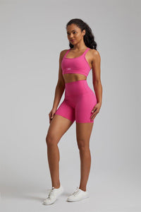 Women's GFIT 2.0 Activewear Set - Thin Strap Sports Bra & High-Waist Shorts - GFIT SPORTS