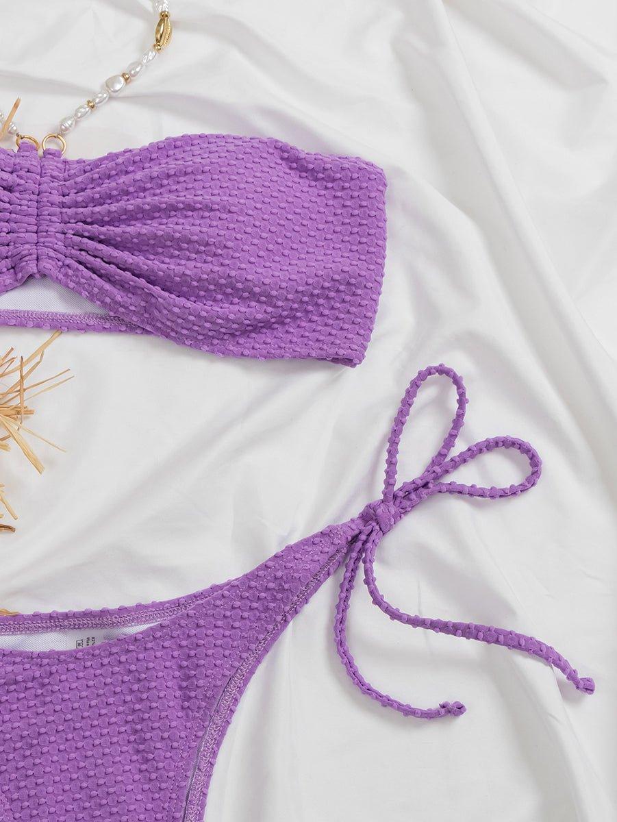 Women's GFIT Bandeau String Bikini Set - Chic Swimwear in Multiple Sizes - GFIT SPORTS
