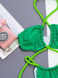 Women's GFIT Green Micro Bikini Set - Sports Swimwear, Beachwear - GFIT SPORTS