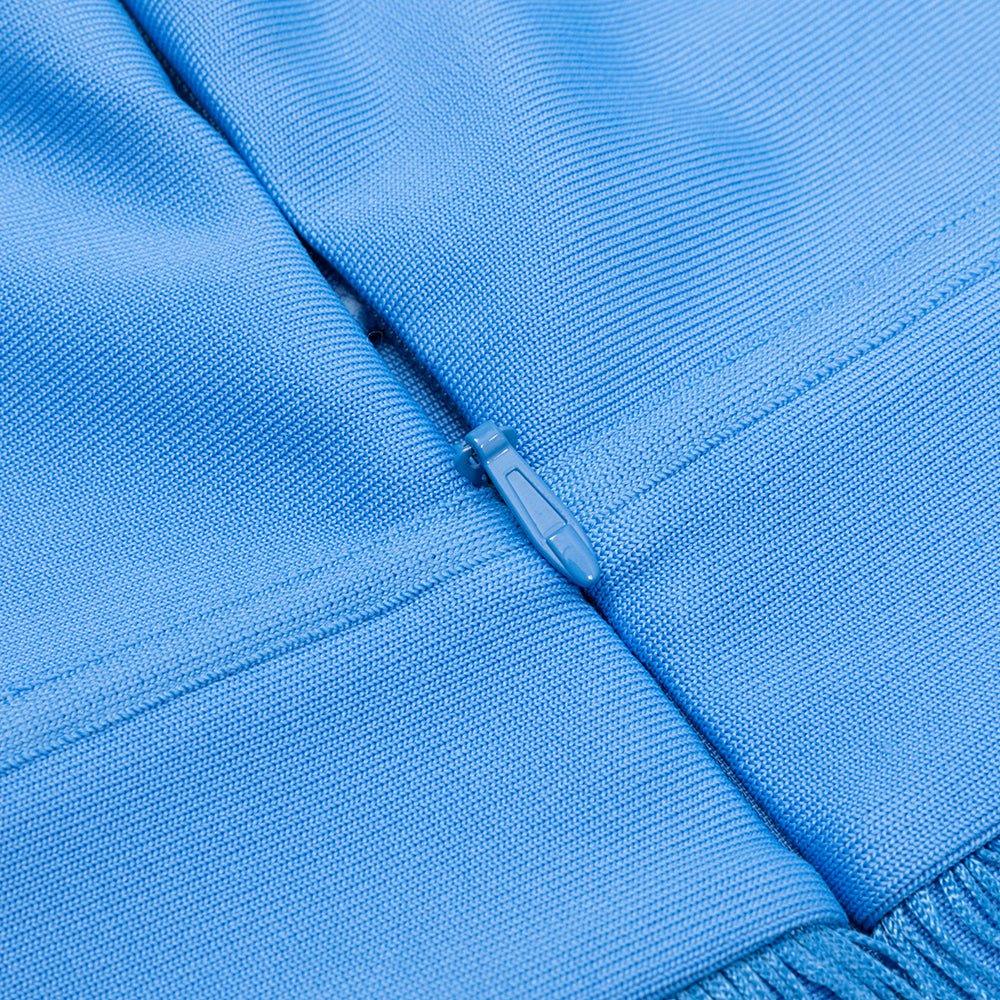 Women's Halter Bandage Dress Sleeveless Tassel Detail Over Knee - GFIT SPORTS