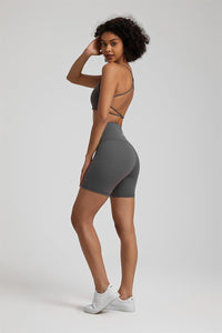 Women's High-Waist Shorts & Four-Strap Vest Set - GFIT 2.0 Activewear - GFIT SPORTS