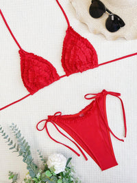 Women's Red Floral Bikini Set - Sexy Swimwear with Tummy Control | GFIT - GFIT SPORTS