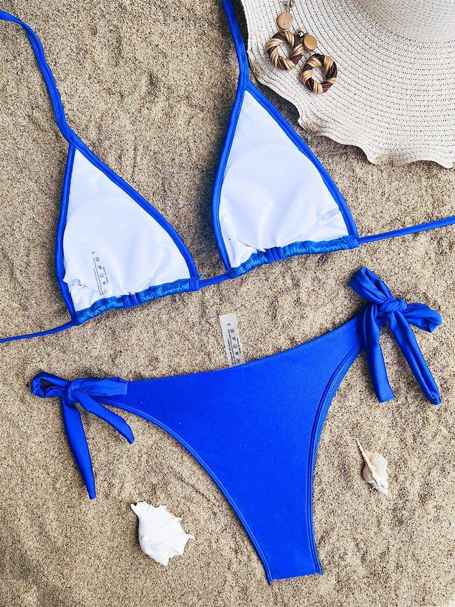 Women's Royal Blue Lace Bikini Set - Sexy Swimwear for Beach & Pool by GFIT - GFIT SPORTS