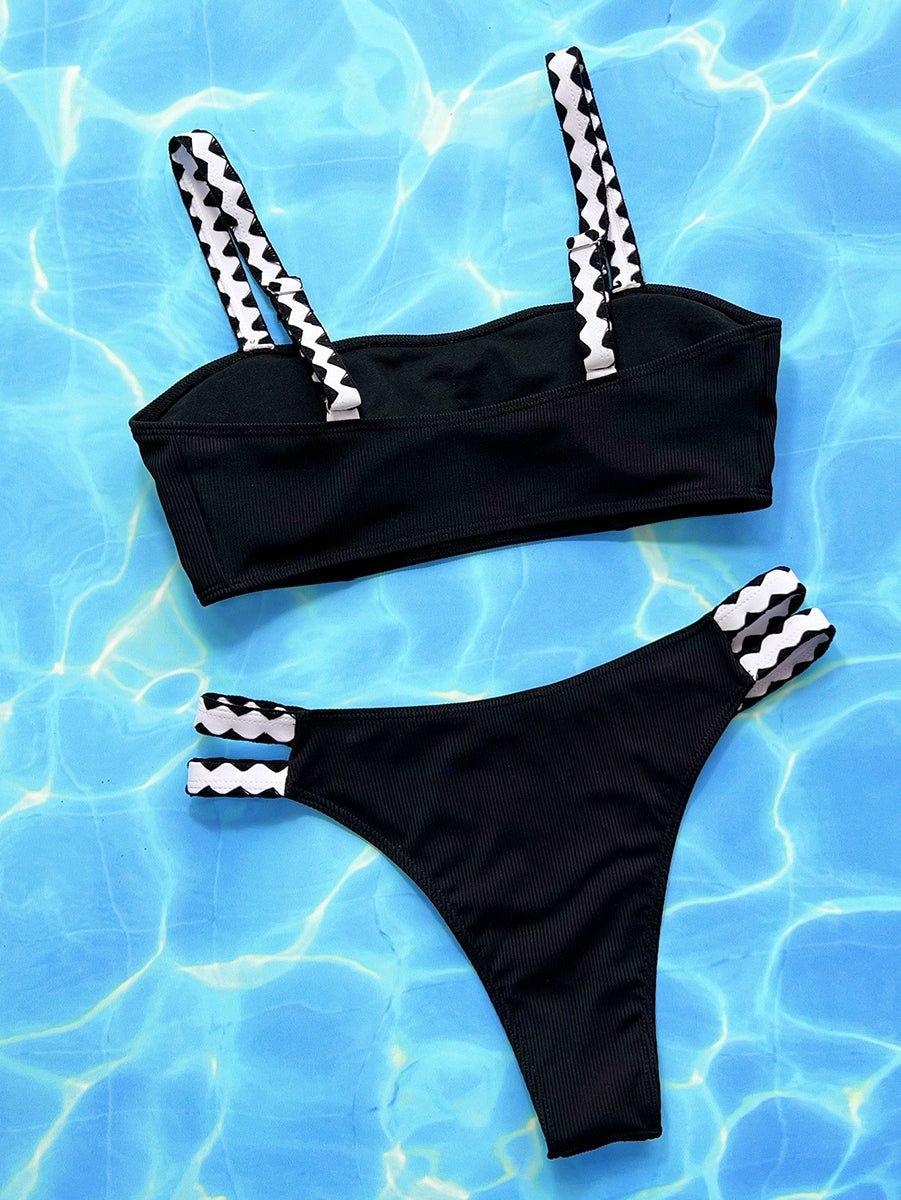 Women's Sexy Black Bikini Set - GFIT Swimwear, Pool & Beach Ready - GFIT SPORTS